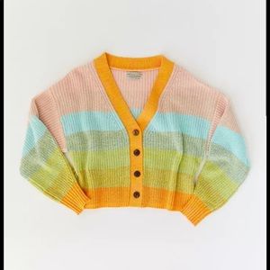 Urban Outfitters Turner ribbed striped cardigan